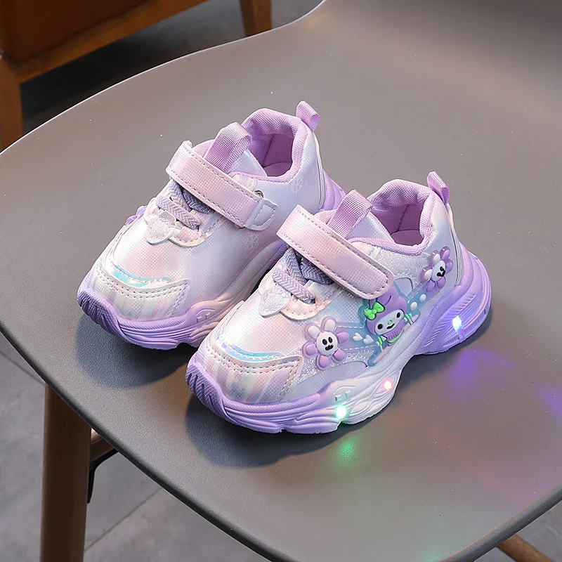 LED Lighted Kids Toddler Shoes Fashion Children Sports Shoes Mesh Breathable Girls Sneakers Infant Baby Walking Running Shoes