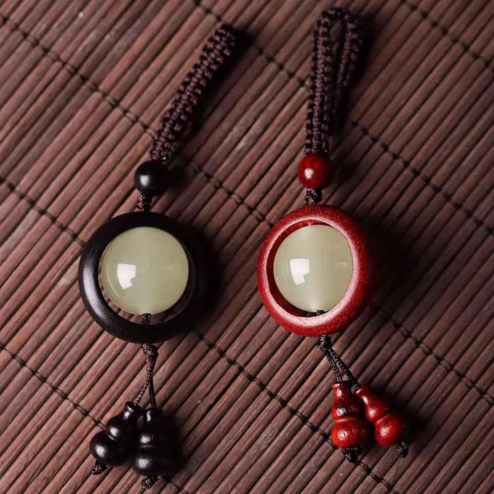 Rope Gourd Pendant Mobile Phone Strap Hanging Cord Red Sandalwood Pendant Mobile Phone Lanyard Bag Pendant Cell Phone Lanyard