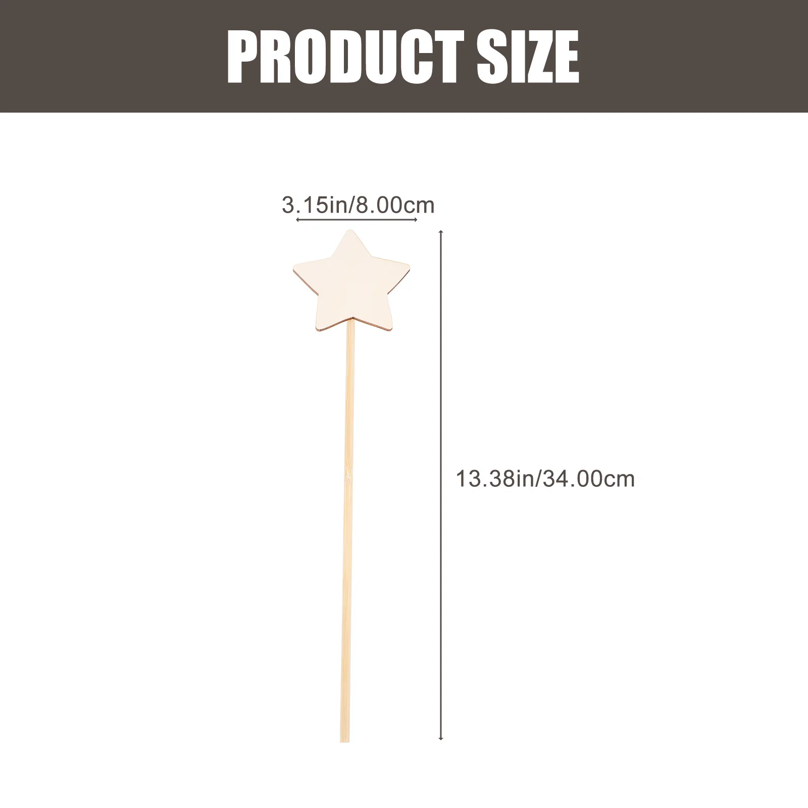 8Pcs Fairy Wand DIY Kids Wooden Star Sticks Handmade Painting Craft Creative Activity Set for Children Art Fun