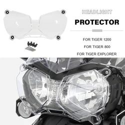 NEW Motorcycle Acrylic Headlight Protector Light Cover Protective Guard FOR Tiger 800 1200 XCX XRX XCA Explorer Tiger 800 XCA