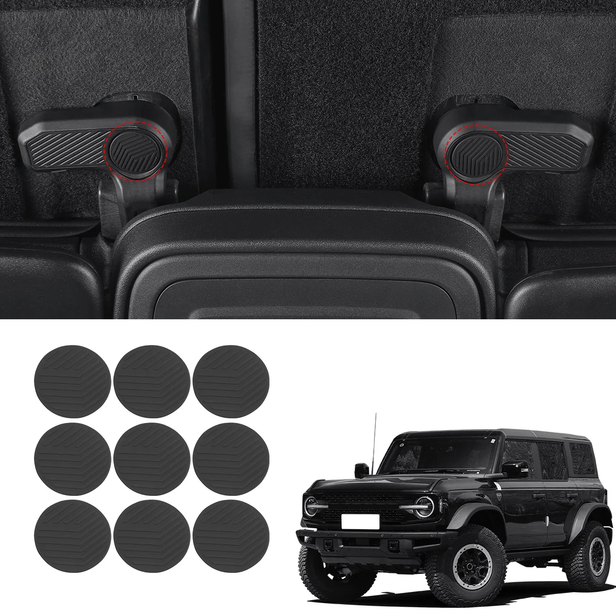 Ford Bronco dedykowana osłona śruby przełącznika hardtop, część modyfikacji śruby ochronnej przełącznika dachowego