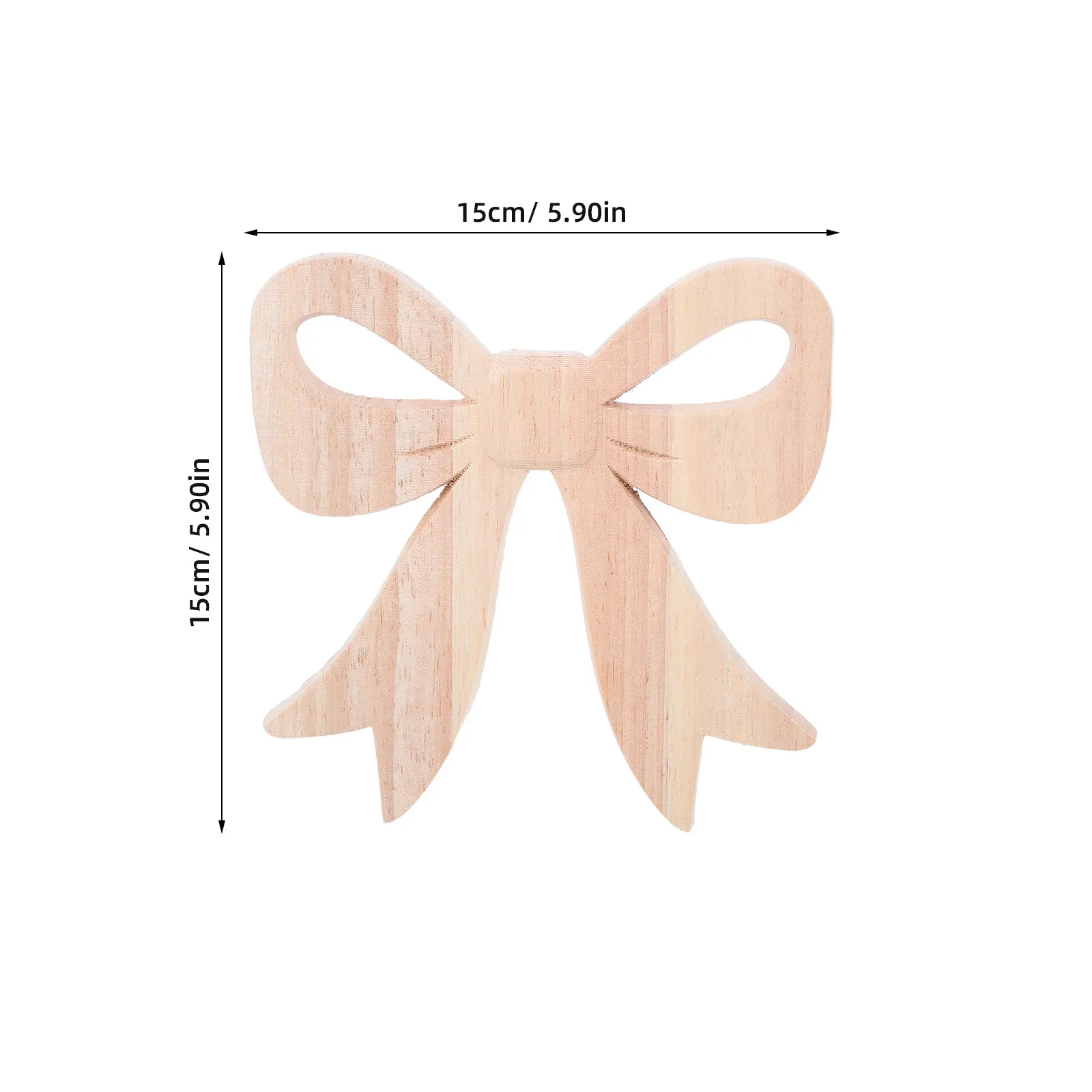 2Pcs European Style Wood Bow Onlays Carved Appliques Unpainted DIY Furniture Woodcarving for Bedroom Wall Decor Fireplace Mantel