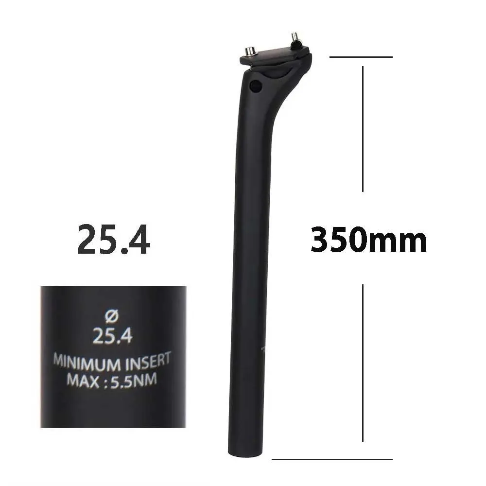 TOSEEK Carbon Seatpost 27.2 31.6mm Length 400mm Offset 20mm MTB