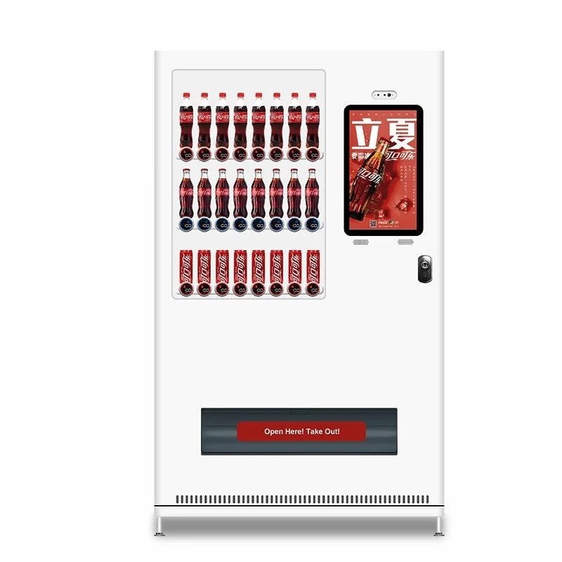 2024 New Arrived Popular Bottle Beverages Vending Machine For Drinks White Vending Machine For Sale