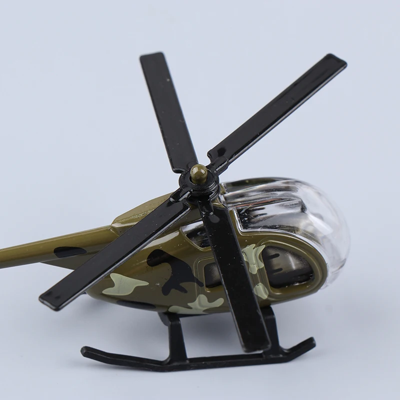 Mini Alloy Helicopter Model Toys Aircraft Military Collection Decorations Simulation Airplane Toys For Kids Boys Birthday Gift