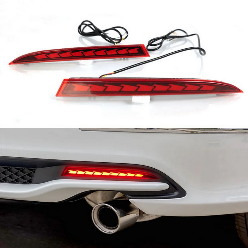 

July Kin Car Brake Lights for Honda Accord US Version 2013 2014 2015, LED Brake Light + Streamer Turn Signals + Night DRL