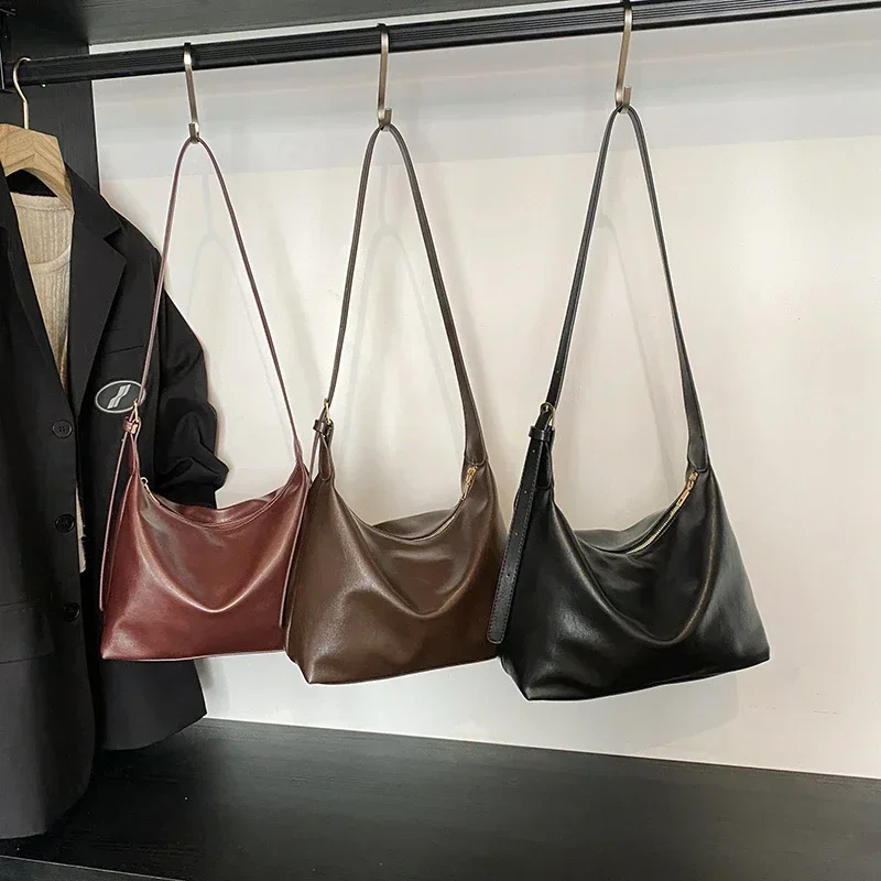 Bolso Retro, de gama alta, de nicho, informal y versátil para mujer, bolso de hombro de gran capacidad para ir al trabajo a la moda, bolsos para mujer