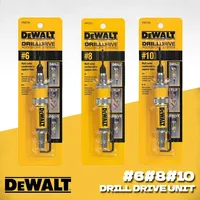 DEWALT Drill Flip Drive Complete Unit #6 #8 #10 DW2700 DW2701 DW2702 2 in 1 Countersink Wood Drill Bit 6mm 8mm 10mm Accessories