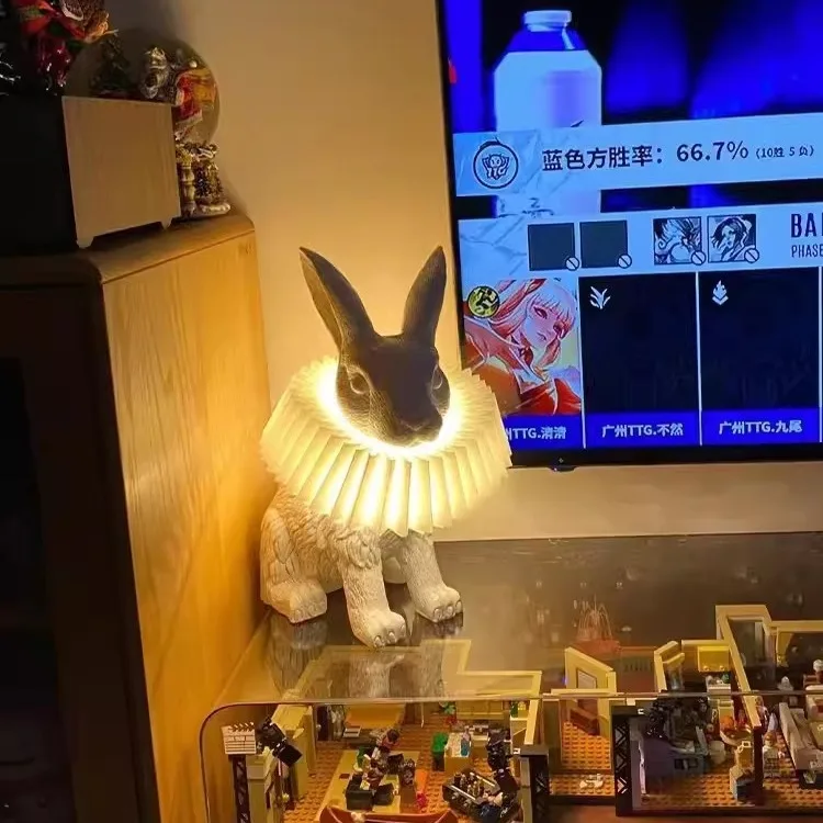 Bedroom Bedside Table Lamp Living Room Dining Room Study Rabbit Children, Table Lamp