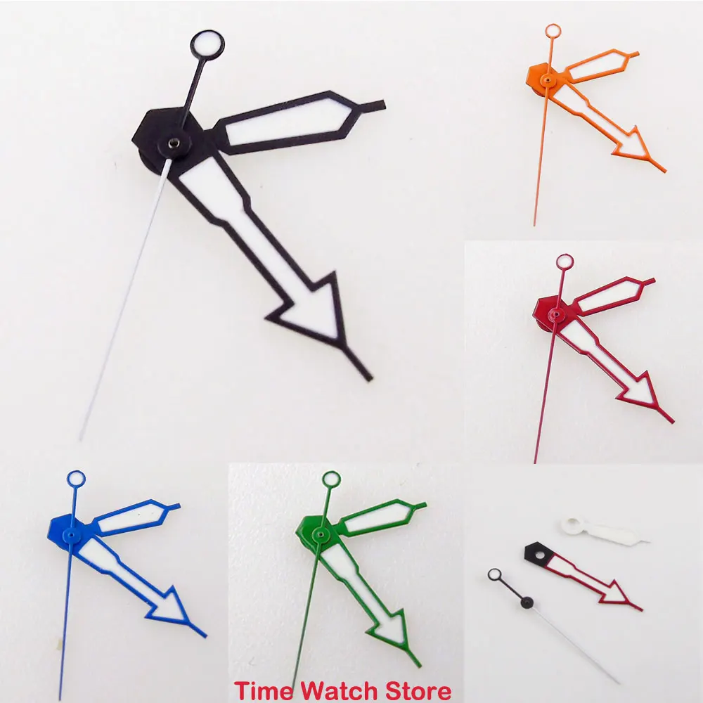Watch Hands Accessories Fit For NH35 NH36 Miyota 8215 821A 8205 DG 2813 ST1612 Movement Black/Blue/Red/Orange/Green Hands