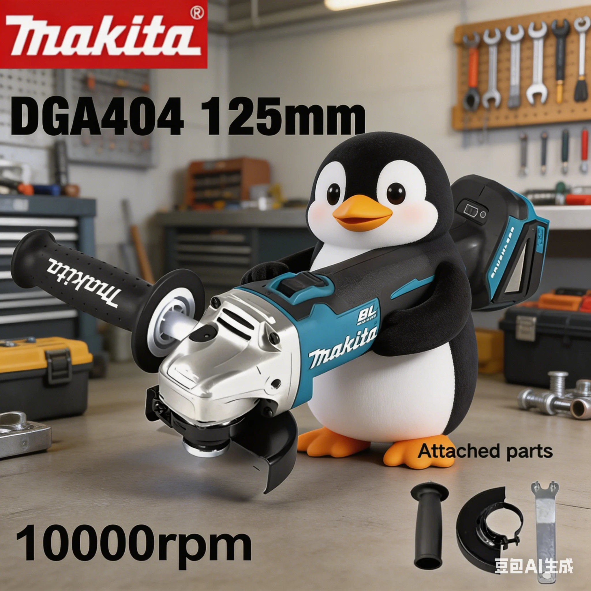

Аккумуляторная угловая шлифмашина Makita DGA404 125 мм, бесщеточная, 18 В, литий-ионная, 4-скоростная, промышленная, для резки и полировки