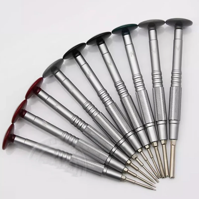 

Eyeglass Repair Tool with Swivel Storage Base 9-Piece Eyeglass Screwdriver Set
