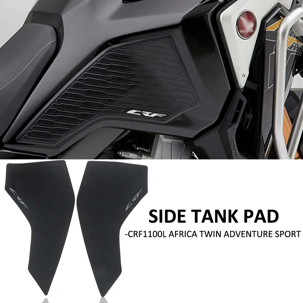 NEW Motorcycle Non-Slip Side Fuel Tank Stickers Waterproof Pad Rubber Sticker For Honda CRF1100L Africa Twin Adventure Sport