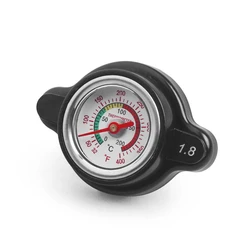 1.8 Bar High Pressure Radiator Cap With Temperature Gauge For Honda Yamaha Kawasaki Suzuki Motorcycle Dirt Bike ATV Models