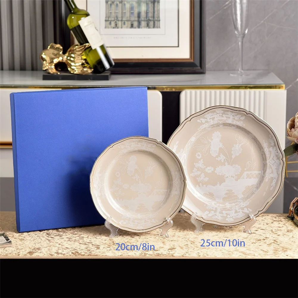 

Italian Ceramic Mug Plate Tableware Afternoon Tea Coffee Cup And Saucer Kitchen Accessories Western Food Tableware Set