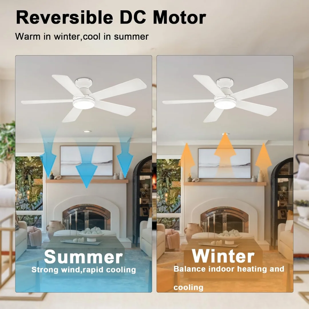 Remote Controlled Ceiling Fan Chandelier Hot-selling Large Cooling Electric Fan Three-color Light Home Ceiling Lamp Fan