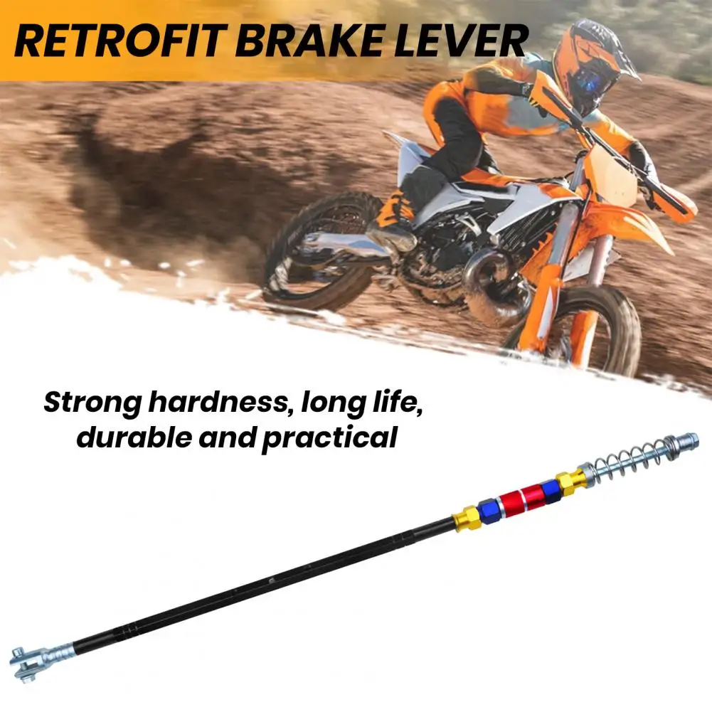 Aluminum Alloy Brake Lever Aluminum Alloy Motorcycle Brake Lever 49.5cm Brake Pull Rod Corrosion for Lc135 for Enhanced