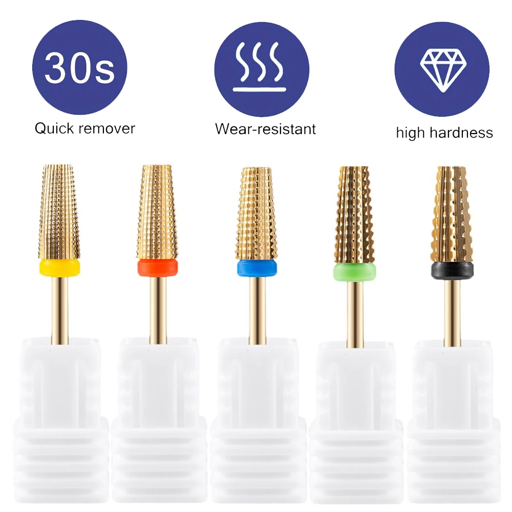 1 PC Nail Drill Bit, 3/32-Inch Tungsten Steel Safety Drill Bit, for Quick Removal and Buffing of Acrylic Gel Nails