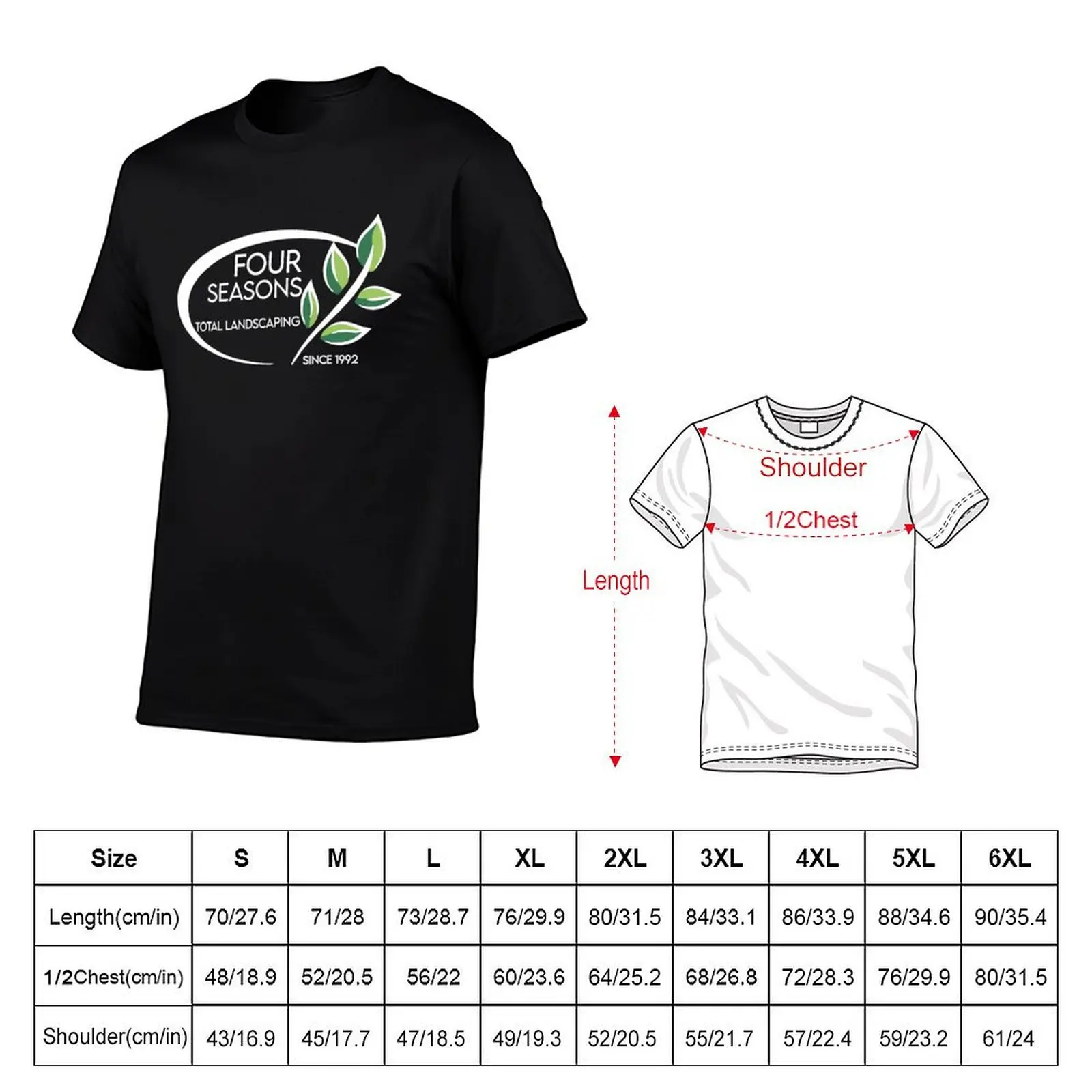 four seasons total landscaping t shirt T-Shirt anime stuff mens graphic t-shirts hip hop