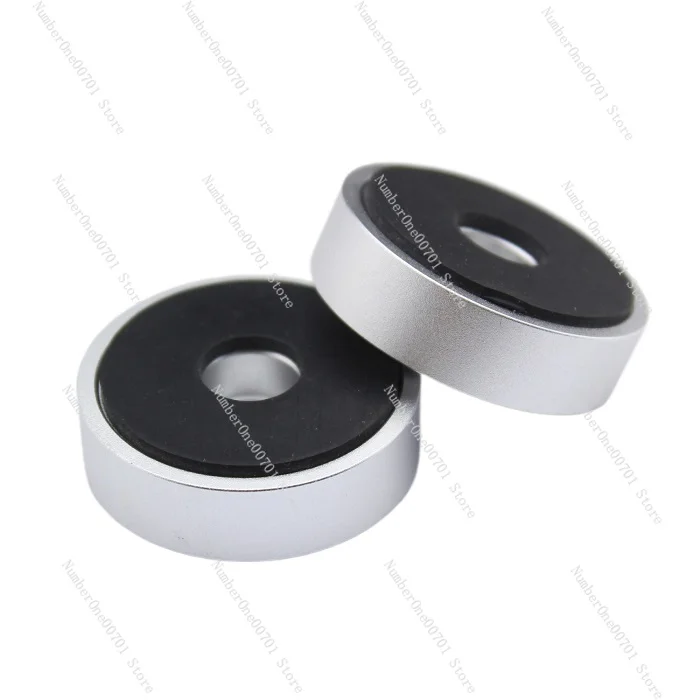 New Rubber Ring Shock Top Aluminum Machine Foot Amplifier Feet Speaker Turntable Feet 40*10MM 4Pieces