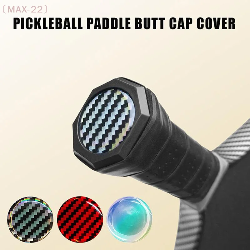 〔MAX-22〕2Pcs 30mm Size Pickleball Paddle Butt Cap Cover Seamless Butt End Sticker Decal 3D Creativity Pickleball Paddle Decor