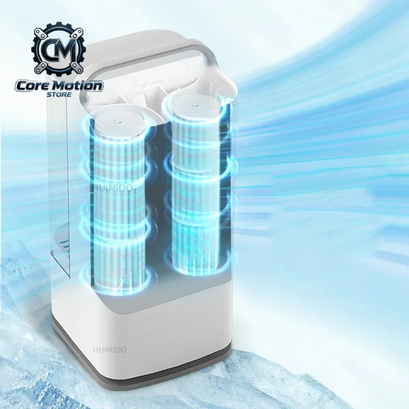 Portable Mist Air Conditioner Fan with Smart Touch Controls and Timer Function—Multifunctional Air Cooler for Home and Office