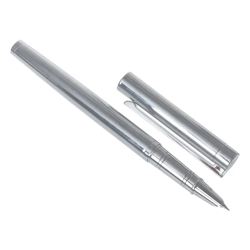 oferta Jinhao 126 pluma estilográfica con capucha fina plateada completa ejecutiva