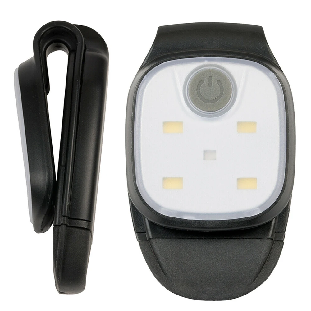 Clip Night Lamp 4 Lighting Modes Clip On Light Safety Warning for Jogging Night Walking for Fishing Hiking USB Rechargeable