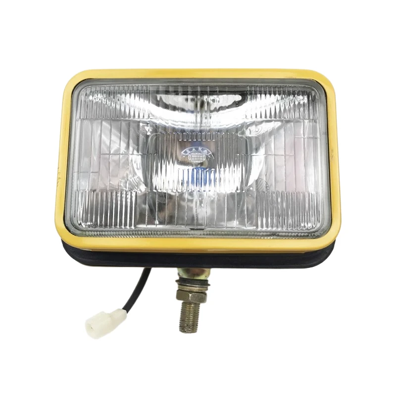 For Komatsu Sany Shensteel Hitachi CAT Universal Headlight Iron Shell Square Lamp Big Arm Illumination Lamp excavator parts