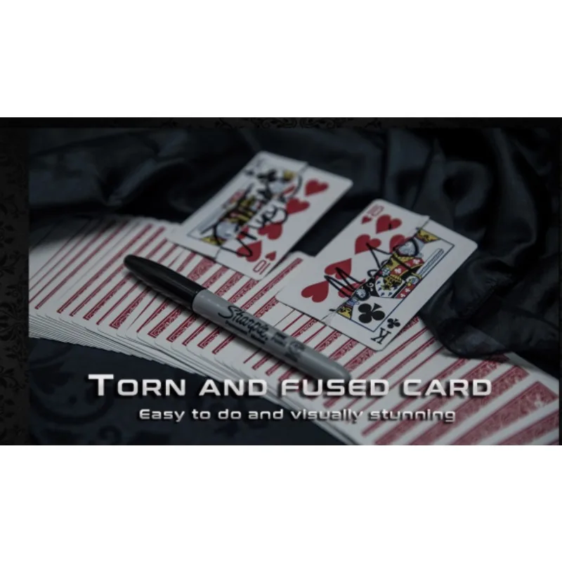 

Shin Lim Torn and Fused Card - 5 Gimmick Cards Set for Close Up & Street Magic, Professional Illusion Tricks with Beginner Guide