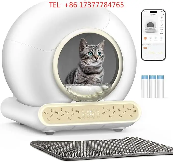 2025 New Trending Automatic Cat Box With APP Control Odor Removal For Multiple Cats Smart Cat Toilet Self Cleaning