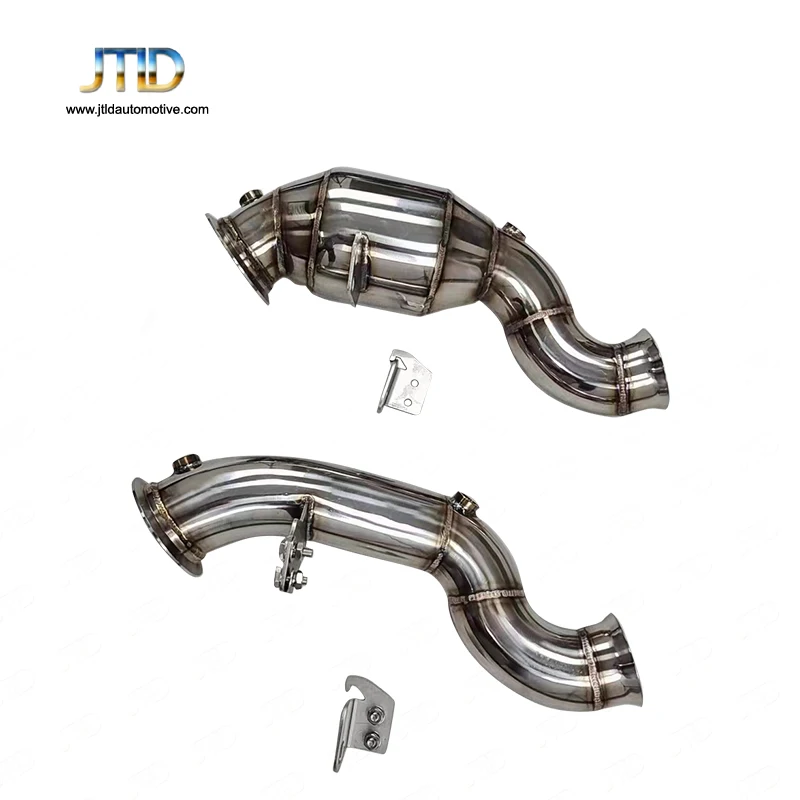 Car Exhaust System Downpipe For Mercedes Benz C200 C260 C300 W205 2015-2021 1.5T/1.6T/2.0T Stainless Steel Muffler Down Pipe