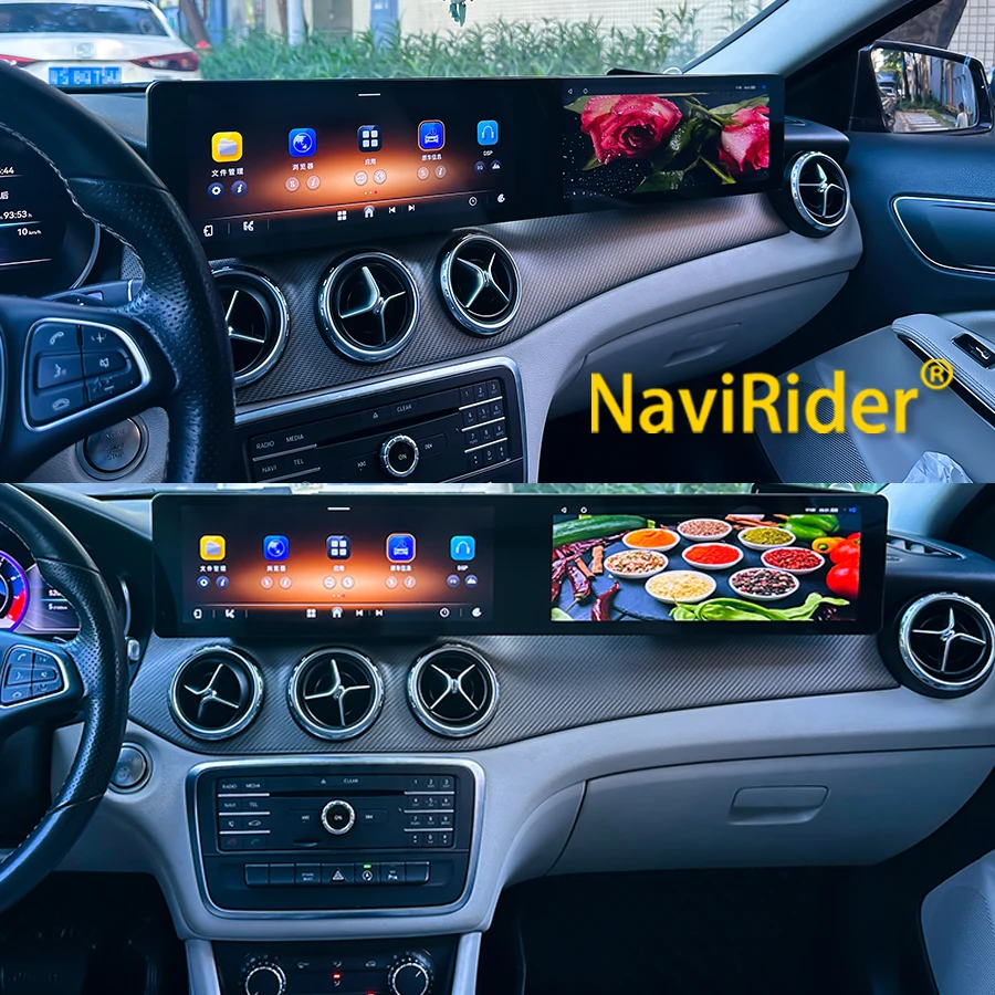Yes 24.6 Inch Car Multimedia For Mercedes Benz GLA Class 2015-2018 NTG4.5 NTG5.0 Carplay Screen GPS Car Radio Video Player 4G