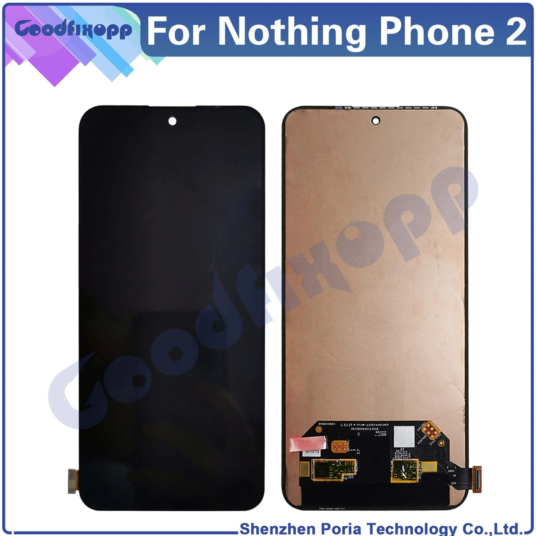 For Nothing Phone 2 Nothing2 LCD Display Touch Screen Digitizer Assembly Repair Parts Replacement