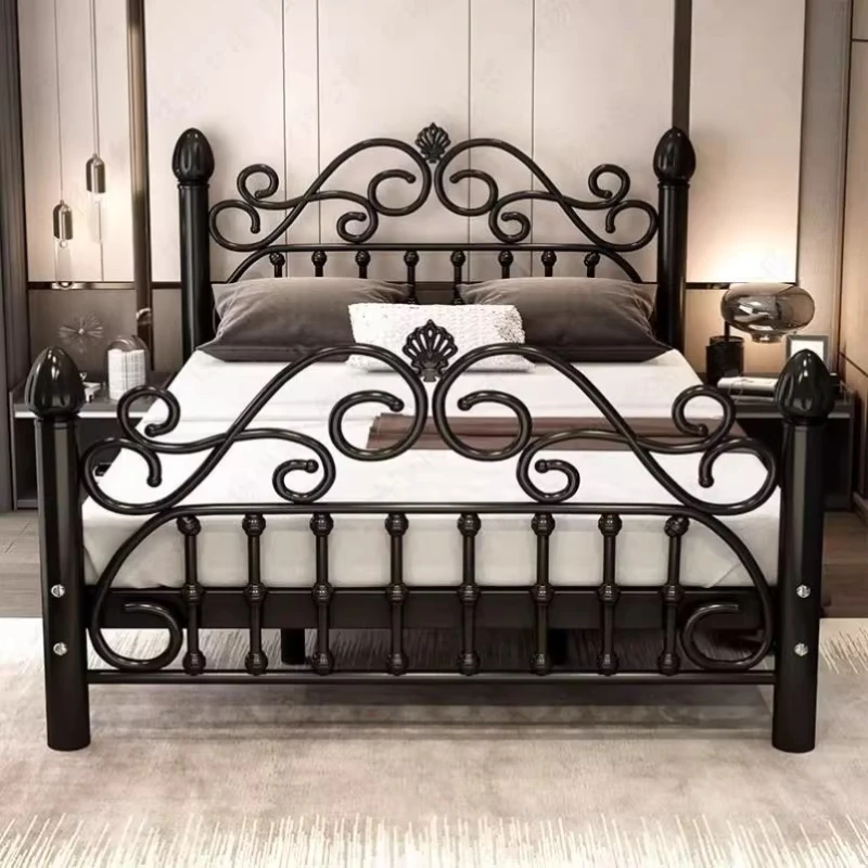 *s. European modern metal Double bed 2 people Bed bases and frames 100x200 120x200 135x200 150x200 180x200 cm Beds Bedroom Furni