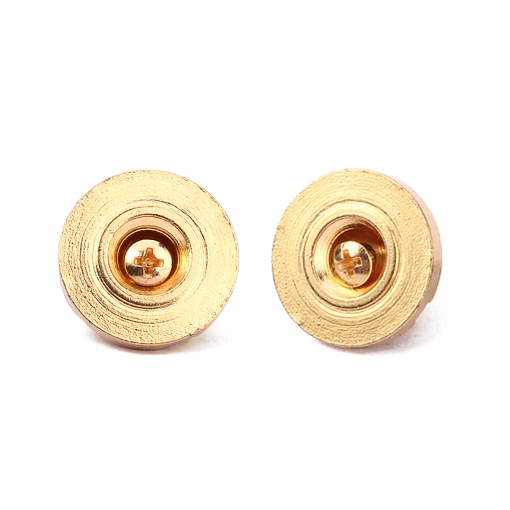 

2pcs Guitar Steel Roller String Trees String Retainer String Guide with Screws for Electric Guitar Parts Replacement (Golden)