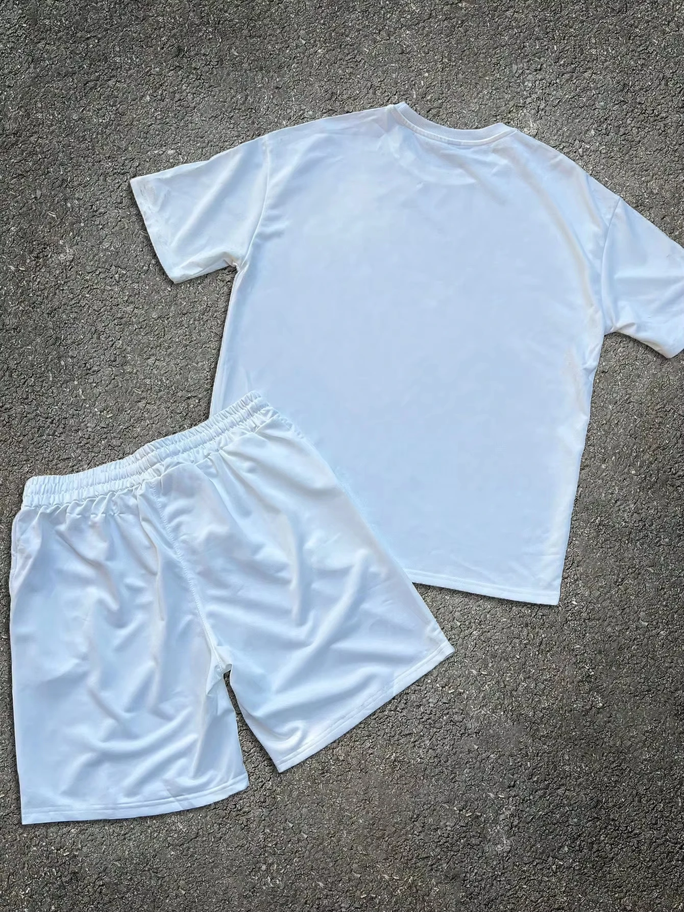 2026 Summer New Men's Short-Sleeved Shorts Set with 3D Flame Pattern Print - Street Casual Fashion Comfortable and Soft