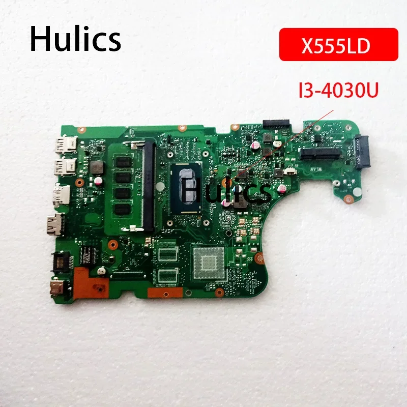 Hulics usado para asus x555la sr1en I3-4030U cpu x555ld placa principal 4gb placa-mãe do portátil