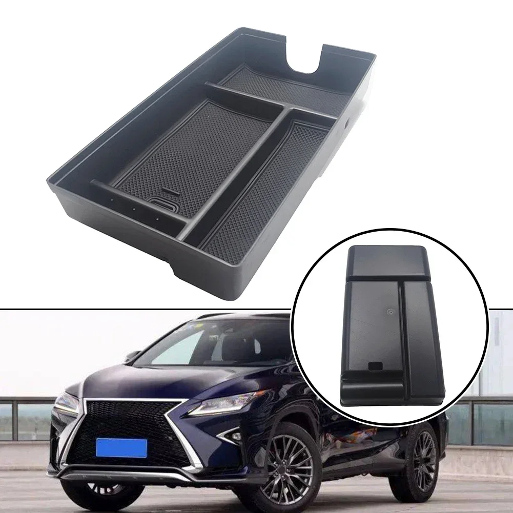 1pc For Lexus RX 450h+ 500h 2023 2024Car Central Armrest Storage Box New And High Quality Black Car Interior Accessories