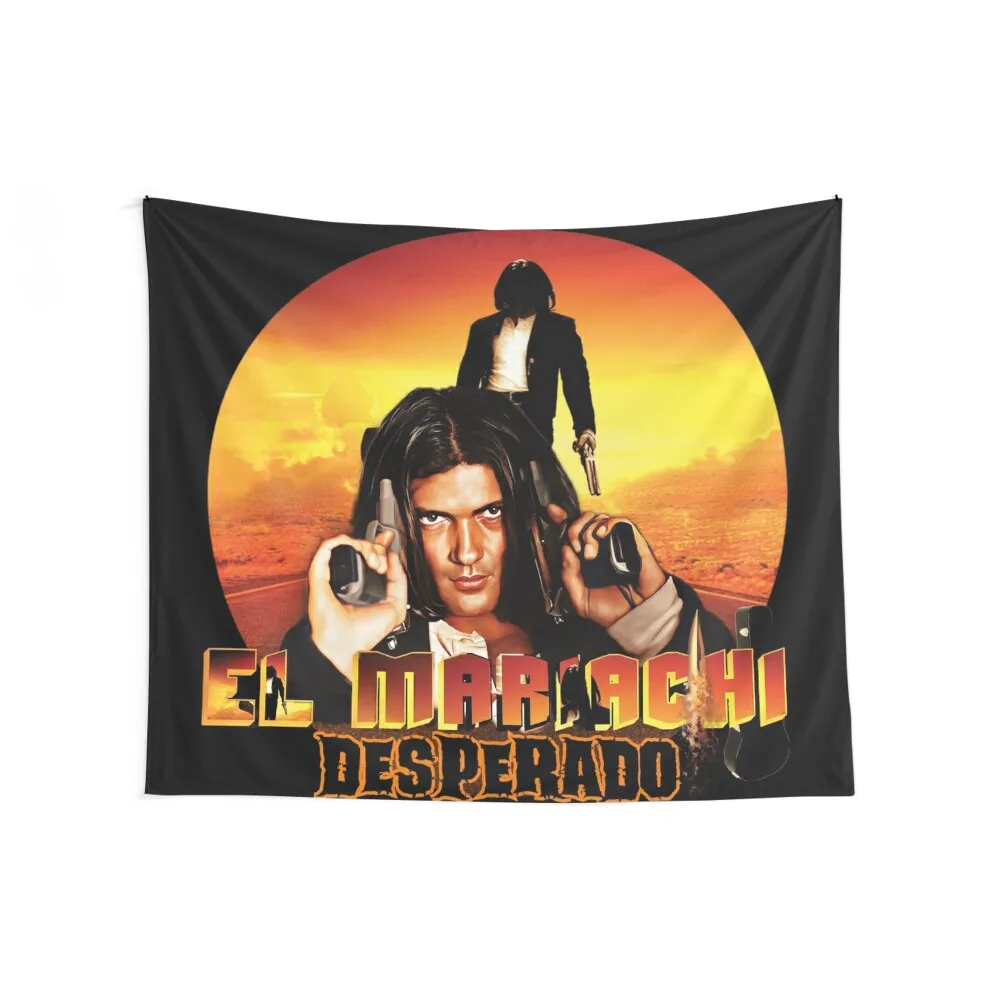 El Mariachi Desperado Tapestry Aesthetic Room Decors Mushroom Tapestry