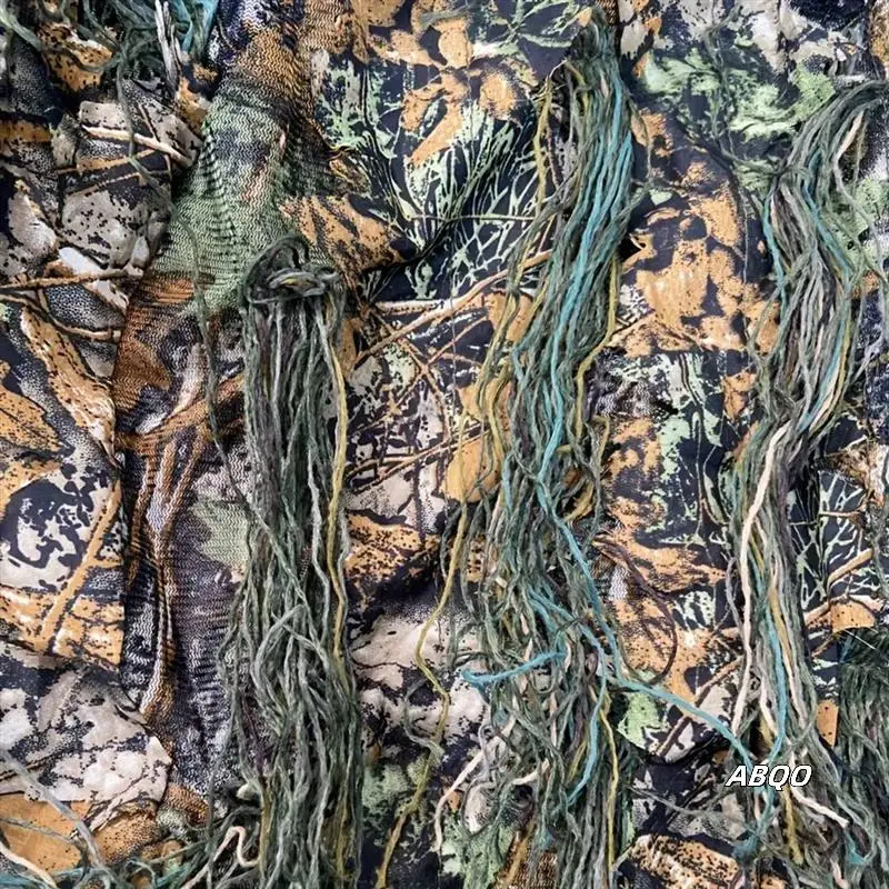 

Adult Outdoor Ghillie Suit Hunting Cloth Woodland 3D Bionic Leaf Uniform Camouflage Suits Set Photography Clothes