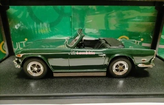 Культовый 1:18 Lotus Roadster TR5 Pi 1968, британская зеленая модель, классические старые автомобили, миниатюрная модель автомобиля