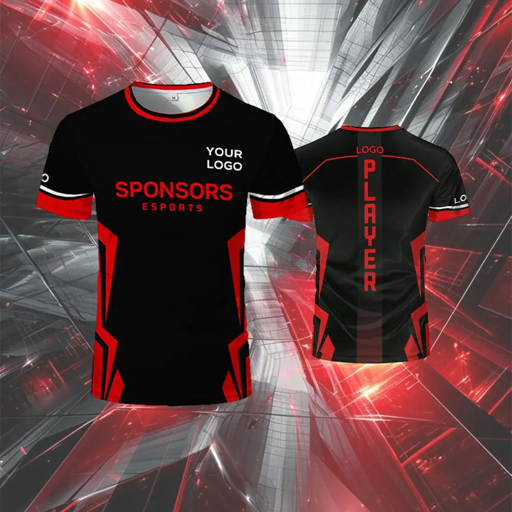 

Customized Esports Team Uniforms Personalized Game Player Logo Name Short-sleeve Men And Women Must-have Professional T-shirts