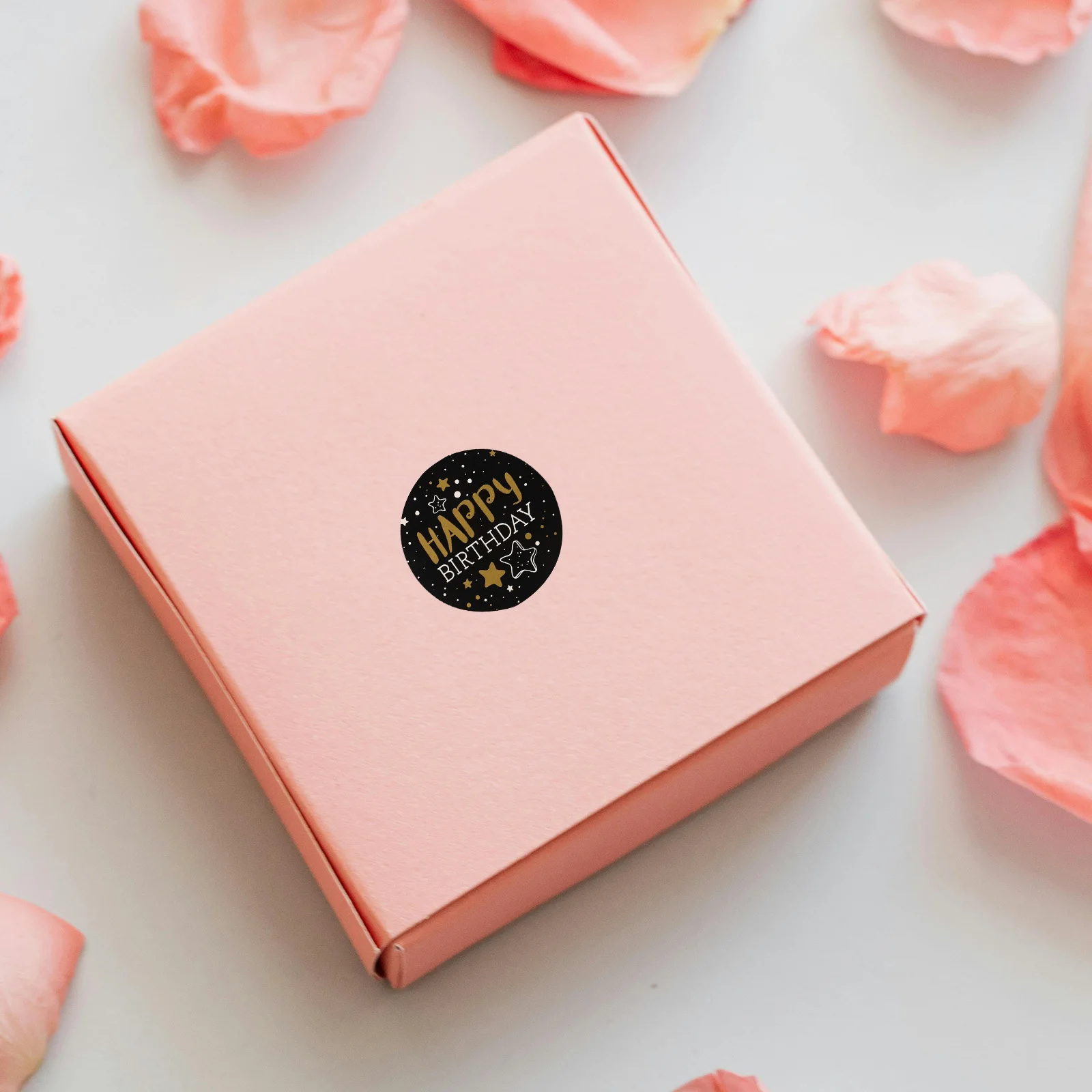 Sealing Accessory Birthday Round Stickers Adhesive Sealing Decals Matte Finish Versatile Design Easy Apply Reusable Decorative