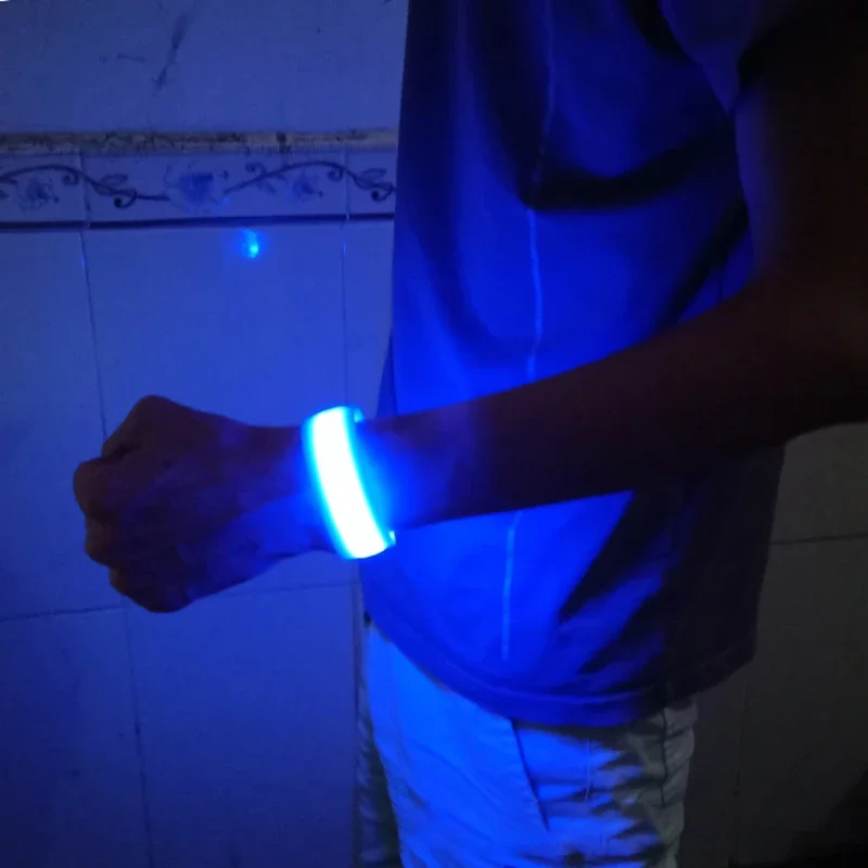 

20/50/100PCS LED Luminous Bracelets 3 Flashing Mode Glow Bracelet LED Outdoor Sports Wrist Strap for Concert Bar Wedding Party