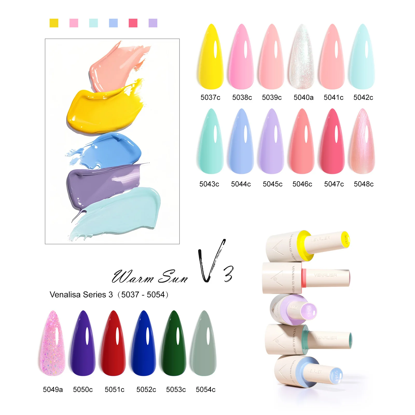 1 szt. Venalisa Lakier Hybrydowy do Paznokci Mleczno-Biały Półprzezroczysty Bez HEMA Soak Off UV LED Żelowy Lakier Miękki Pędzel Okrągły Pigment