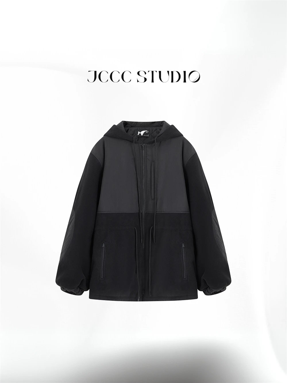 

Женская повседневная верхняя одежда JCCC: хлопковая куртка-пальто средней длины с капюшоном, на шнурке, с длинными рукавами, из нейлоновой ткани