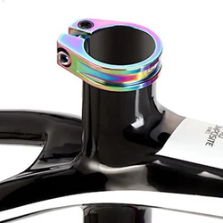 Aluminum Alloy Road Bike Seat Clamp Bicycle Seatpost Collar Clamp Tube Clips Gift for Cycling Enthusiasts