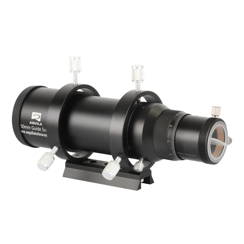 50mm Guide Scope with Double Helical Focuser Full-metal Bracket CCD Image Finderscope for Astronomical Monocular Telescope 50190