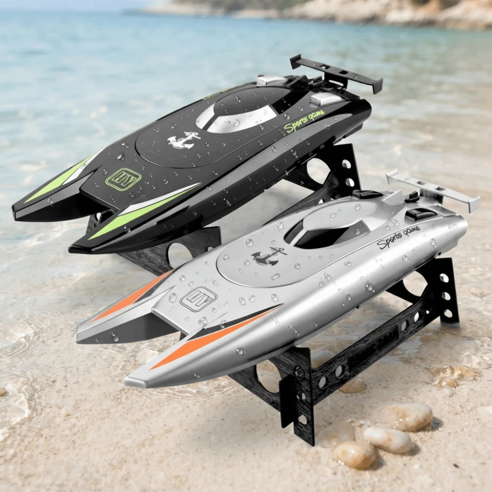 Watercraft High Speed RC Boat Double Motor Waterproof Speedboat 2.4G Remote Control Dual Motor Racing Boat Pool